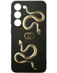 Чехол Love Brands Black Matt Samsung S21 FE (Gucci snake (black))